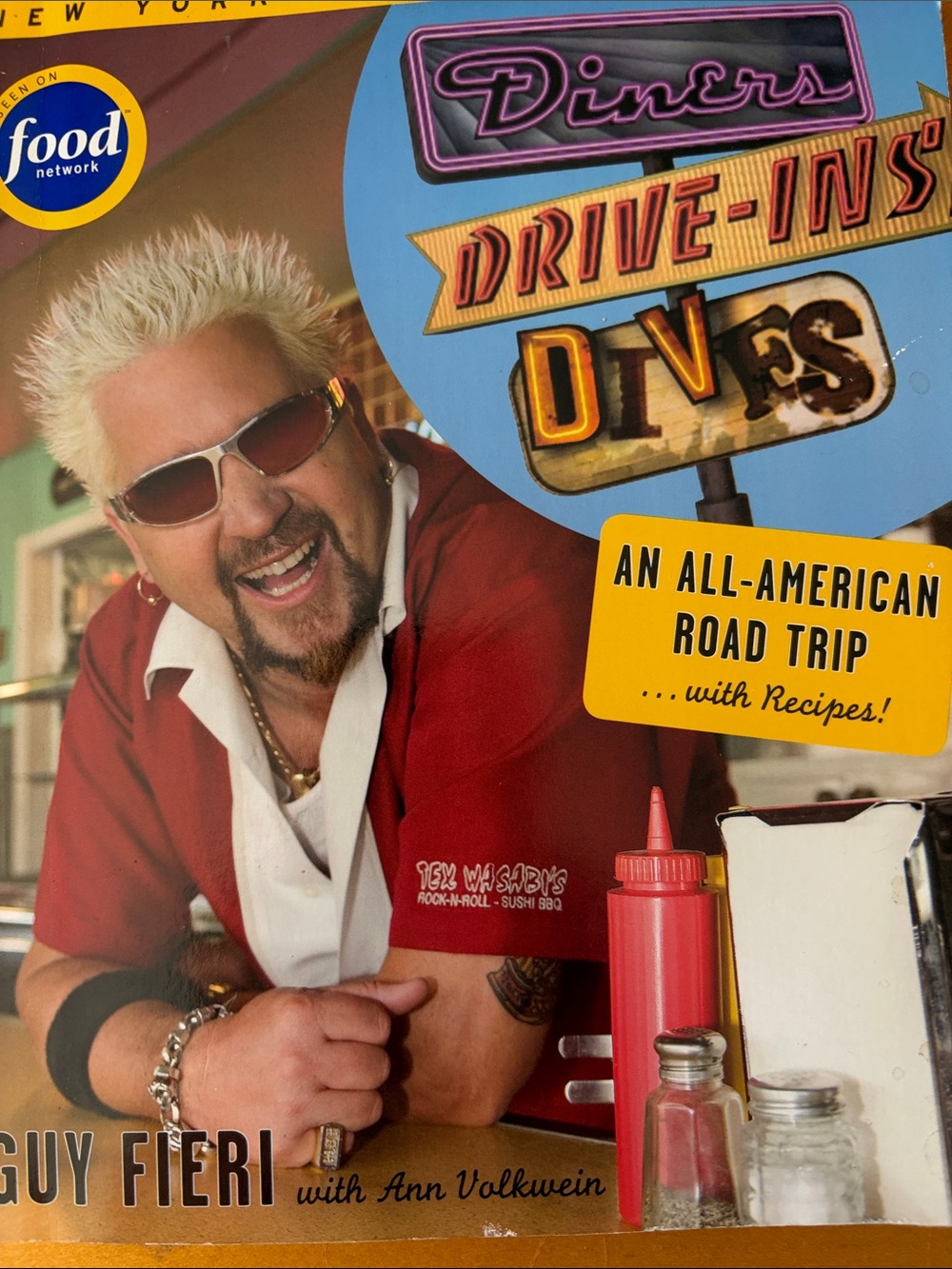 Guy Fieri Red Diner-Themed Cover - Food Network